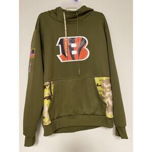NFL Cincinnati Bengals Burrow Salute To Service Sideline Sweatshirt- Large- NWOT